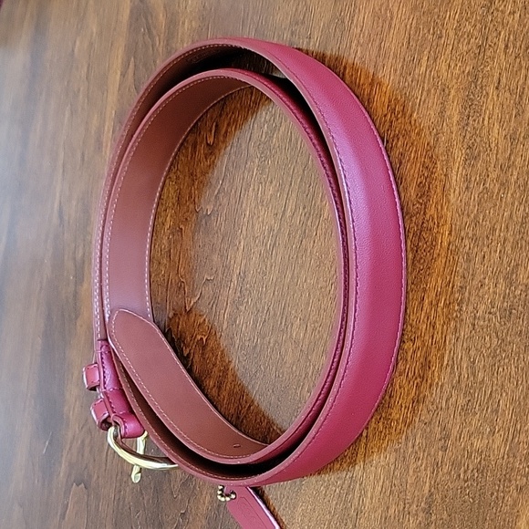 Coach Red Leather Belt - Picture 4 of 7